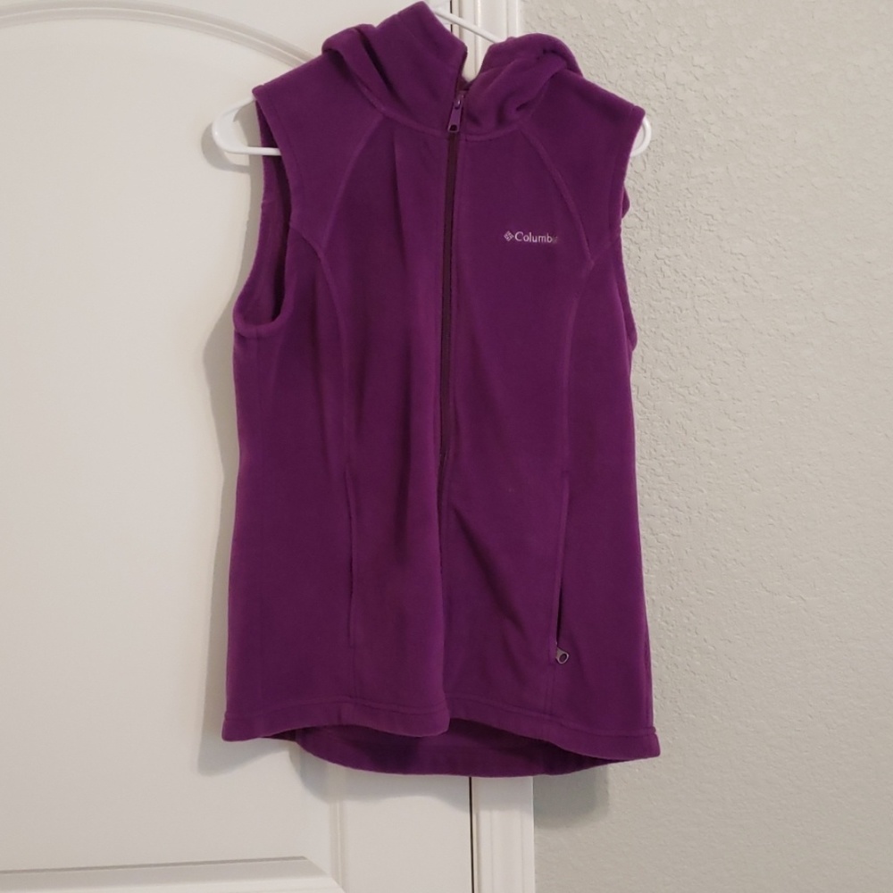 Columbia hooded fleece vest
